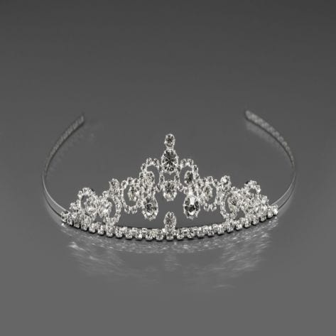 Exquisite tiara studded with rhinestones and crystals